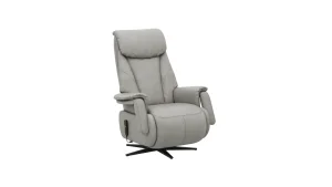 Alternative view of TV-Sessel Swing - Relaxfunktion motorisch, Größe M, Leder, Steingrau