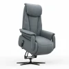 TV-Sessel Swing - Relaxfunktion/Aufstehhilfe motorisch, Größe M, Leder,Eisengrau – Bild 4