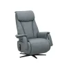 TV-Sessel Swing - Relaxfunktion/Aufstehhilfe motorisch, Größe M, Leder,Eisengrau – Bild 2