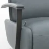 TV-Sessel Lima - Größe M, Relaxfunktion, Leder, Eisengrau – Bild 4