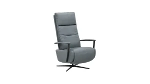 Alternative view of TV-Sessel Lima - Größe M, Relaxfunktion, Leder, Eisengrau