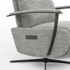 TV-Sessel Lima - Größe M, Relaxfunktion motorisch, Stoff, Grau – Bild 4