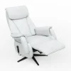 TV-Sessel Swing - Relaxfunktion motorisch, Größe M, Leder, Eisblau – Bild 4