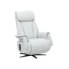 TV-Sessel Swing - Relaxfunktion motorisch, Größe M, Leder, Eisblau – Bild 2
