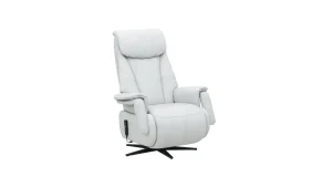 Alternative view of TV-Sessel Swing - Relaxfunktion motorisch, Größe M, Leder, Eisblau