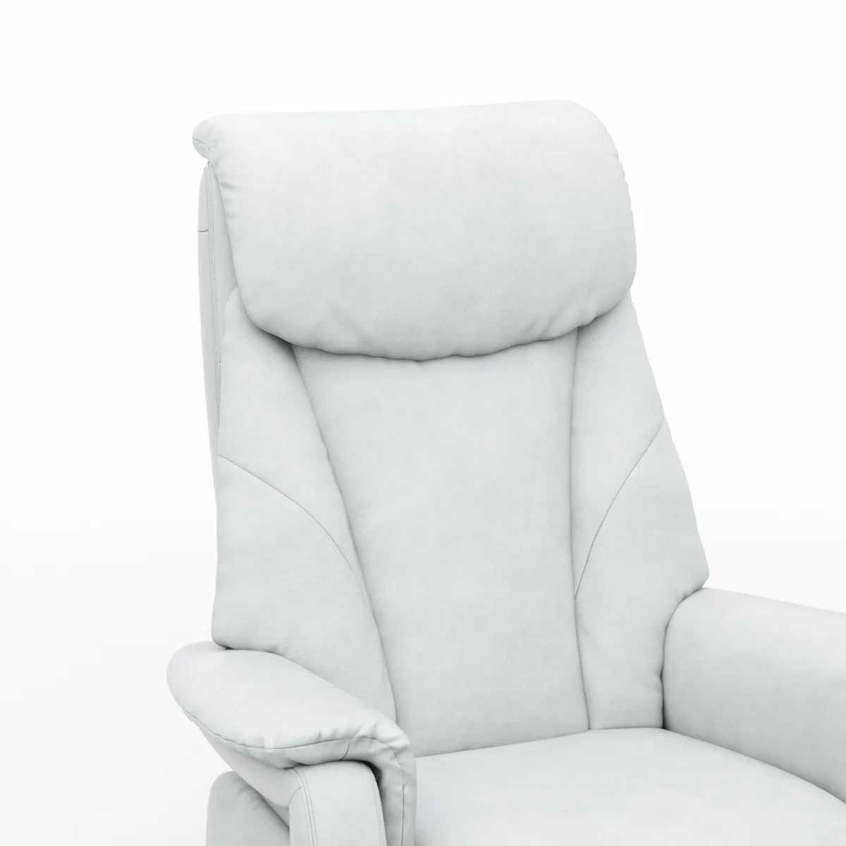 TV-Sessel Swing - Relaxfunktion/Aufstehhilfe motorisch, Größe M, Leder, Eisblau – Bild 3