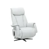 TV-Sessel Swing - Relaxfunktion/Aufstehhilfe motorisch, Größe M, Leder, Eisblau – Bild 2
