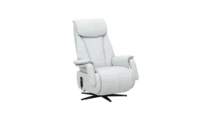 Alternative view of TV-Sessel Swing - Relaxfunktion/Aufstehhilfe motorisch, Größe M, Leder, Eisblau