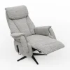 TV-Sessel Swing - Relaxfunktion motorisch, Größe M, Stoff, Grau – Bild 3