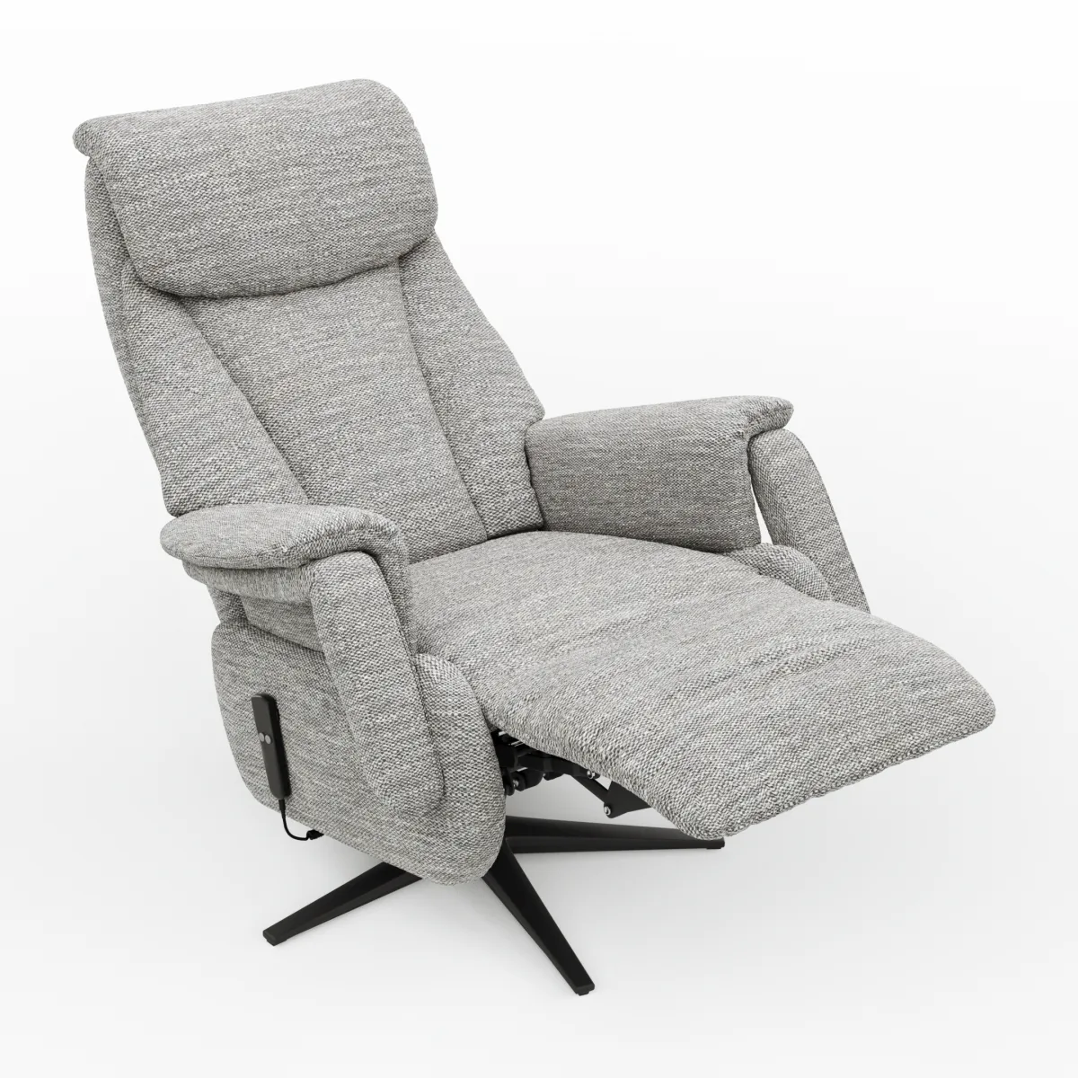 TV-Sessel Swing - Relaxfunktion motorisch, Größe M, Stoff, Grau – Bild 3