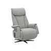 TV-Sessel Swing - Relaxfunktion motorisch, Größe M, Stoff, Grau – Bild 2
