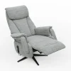 TV-Sessel Swing - Relaxfunktion motorisch, Größe M, Stoff, Eisblau – Bild 4