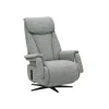 TV-Sessel Swing - Relaxfunktion motorisch, Größe M, Stoff, Eisblau – Bild 2