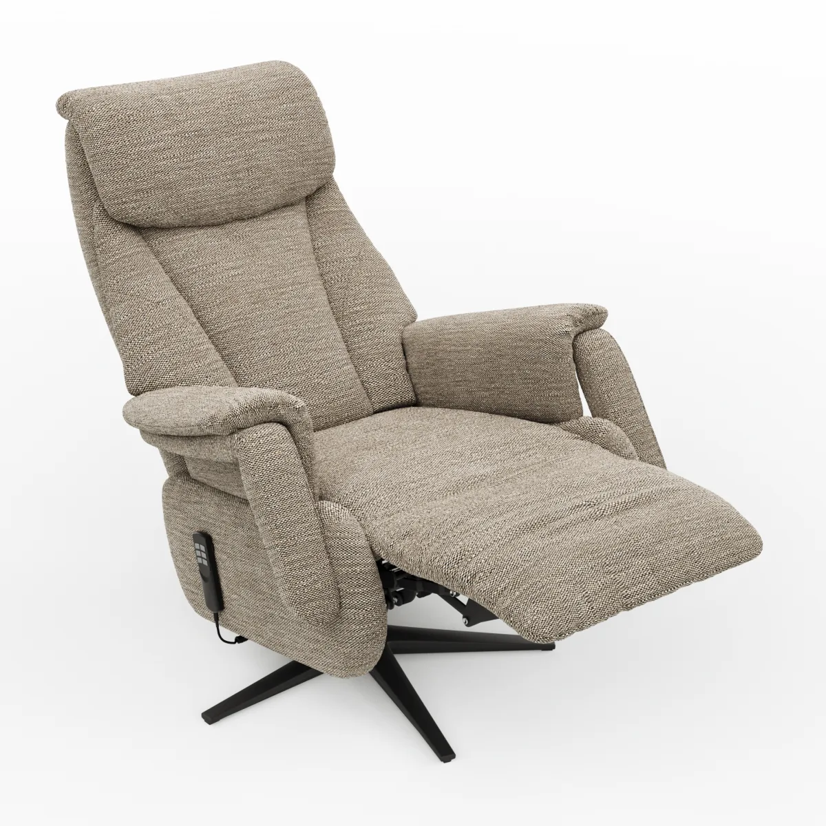 TV-Sessel Swing - Relaxfunktion/Aufstehhilfe motorisch, Größe M, Stoff, Latte – Bild 3