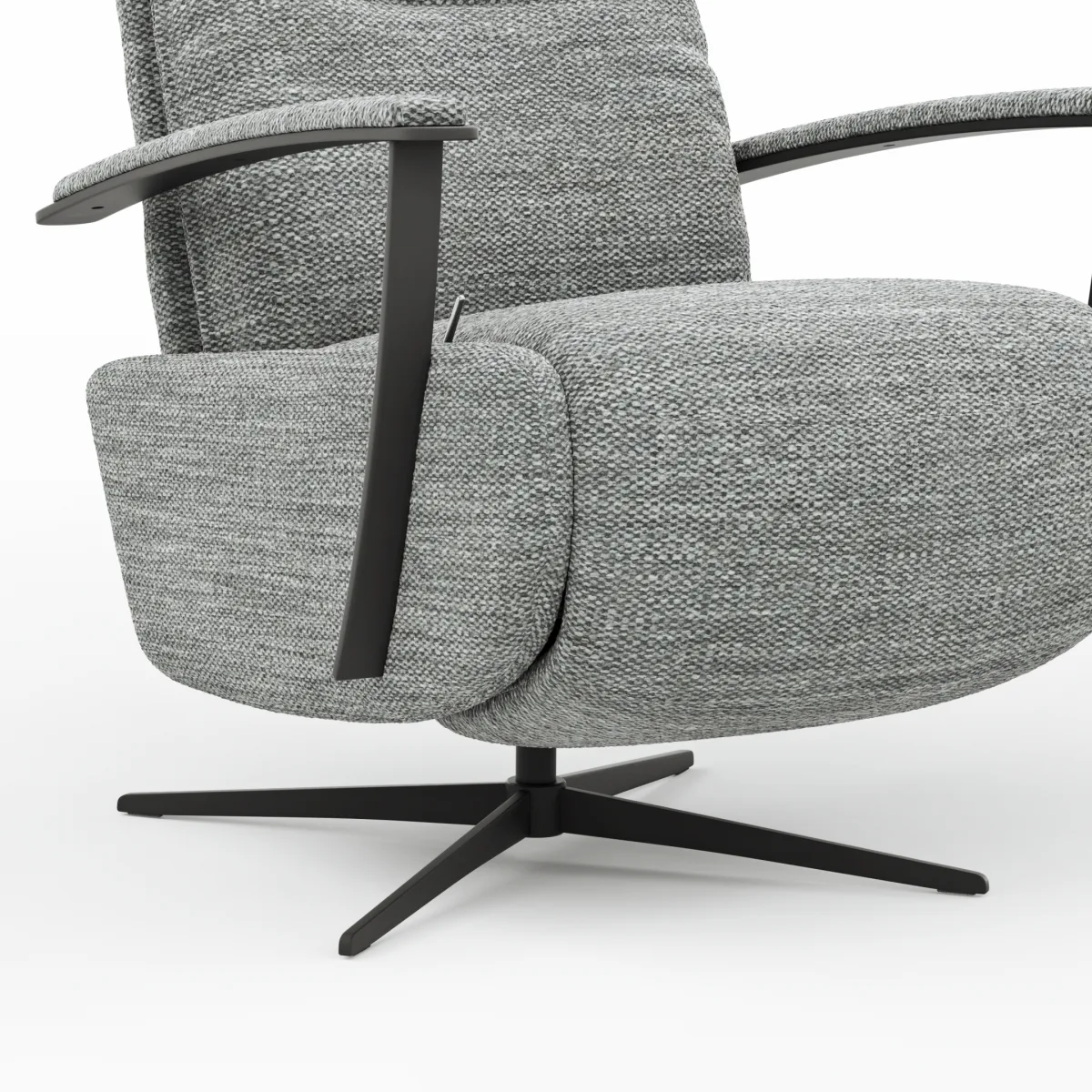 TV-Sessel Lima - Größe M, Relaxfunktion, Stoff, Eisblau – Bild 4
