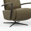 TV-Sessel Lima - Größe M, Relaxfunktion, Leder, Braungrün – Bild 3