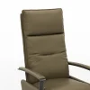 TV-Sessel Lima - Größe M, Relaxfunktion, Leder, Braungrün – Bild 4