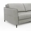 Sofa Mendoza - 2,5-Sitzer, Relaxfunktion (motorisch), Armlehne verstellbar, Leder, Steingrau – Bild 4