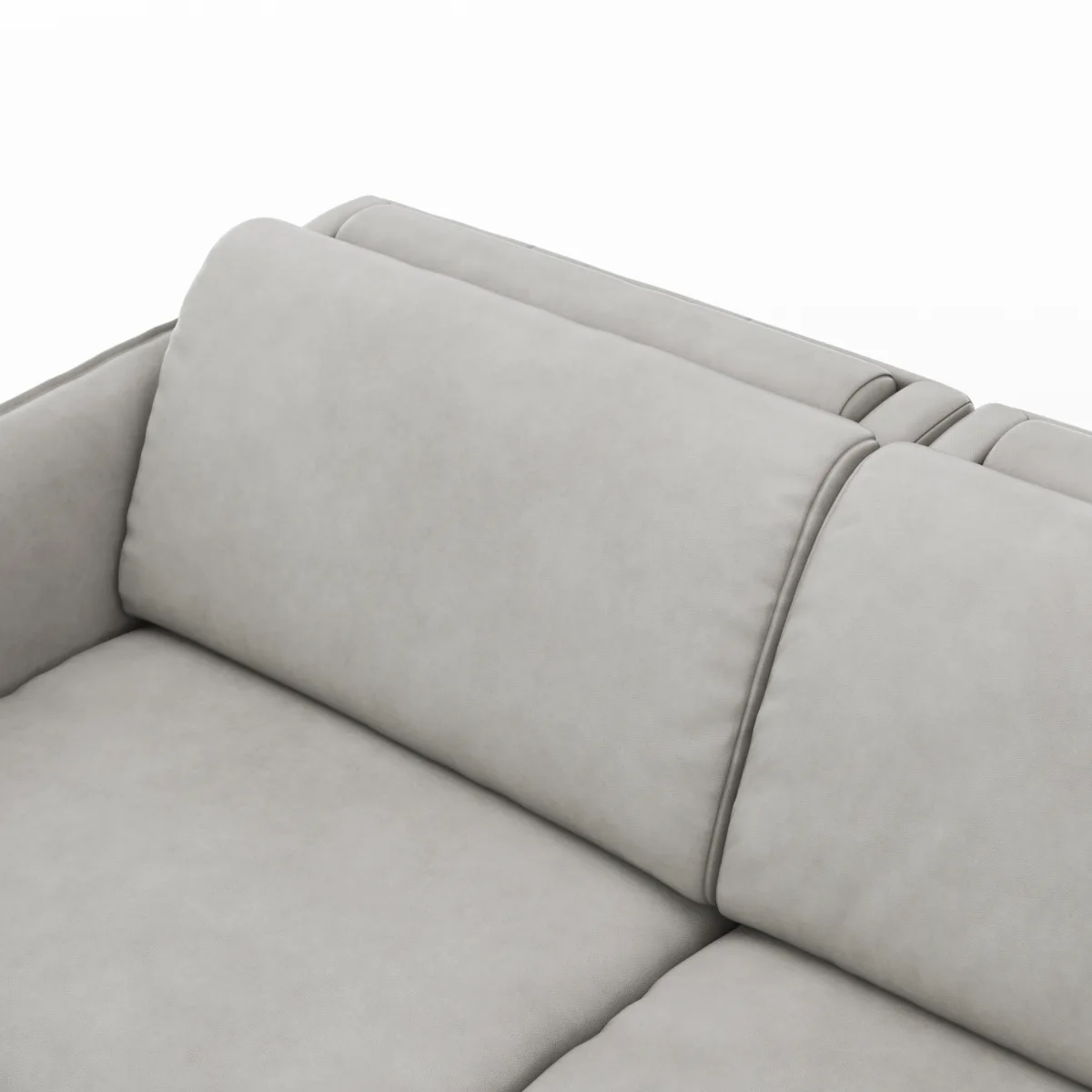 Sofa Mendoza - 2,5-Sitzer, Relaxfunktion (motorisch), Armlehne verstellbar, Leder, Steingrau – Bild 3