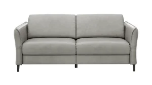 Alternative view of Sofa Mendoza - 2,5-Sitzer, Relaxfunktion (motorisch), Armlehne verstellbar, Leder, Steingrau