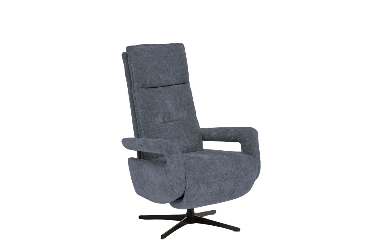 TV-Sessel Lima - Größe M, Relaxfunktion, Stoff, Dunkelblau – Bild 2