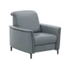 Sessel Bolivien - Kopfteil verstellbar, Leder, Steel – Bild 2