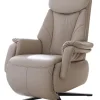 TV-Sessel Swing - Relaxfunktion motorisch, Größe M, Leder, Beige – Bild 2