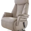 TV-Sessel Swing - Relaxfunktion motorisch, Größe L, Leder, Beige – Bild 2