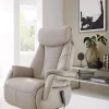 TV-Sessel Swing - Relaxfunktion motorisch, Größe L, Leder, Beige – Bild 3
