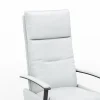 TV-Sessel Lima - Größe M, Relaxfunktion, Leder, Eisblau – Bild 4