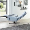 TV-Sessel Lima - Größe M, Relaxfunktion, Leder, Eisblau – Bild 3