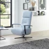 TV-Sessel Lima - Größe M, Relaxfunktion, Leder, Eisblau – Bild 5