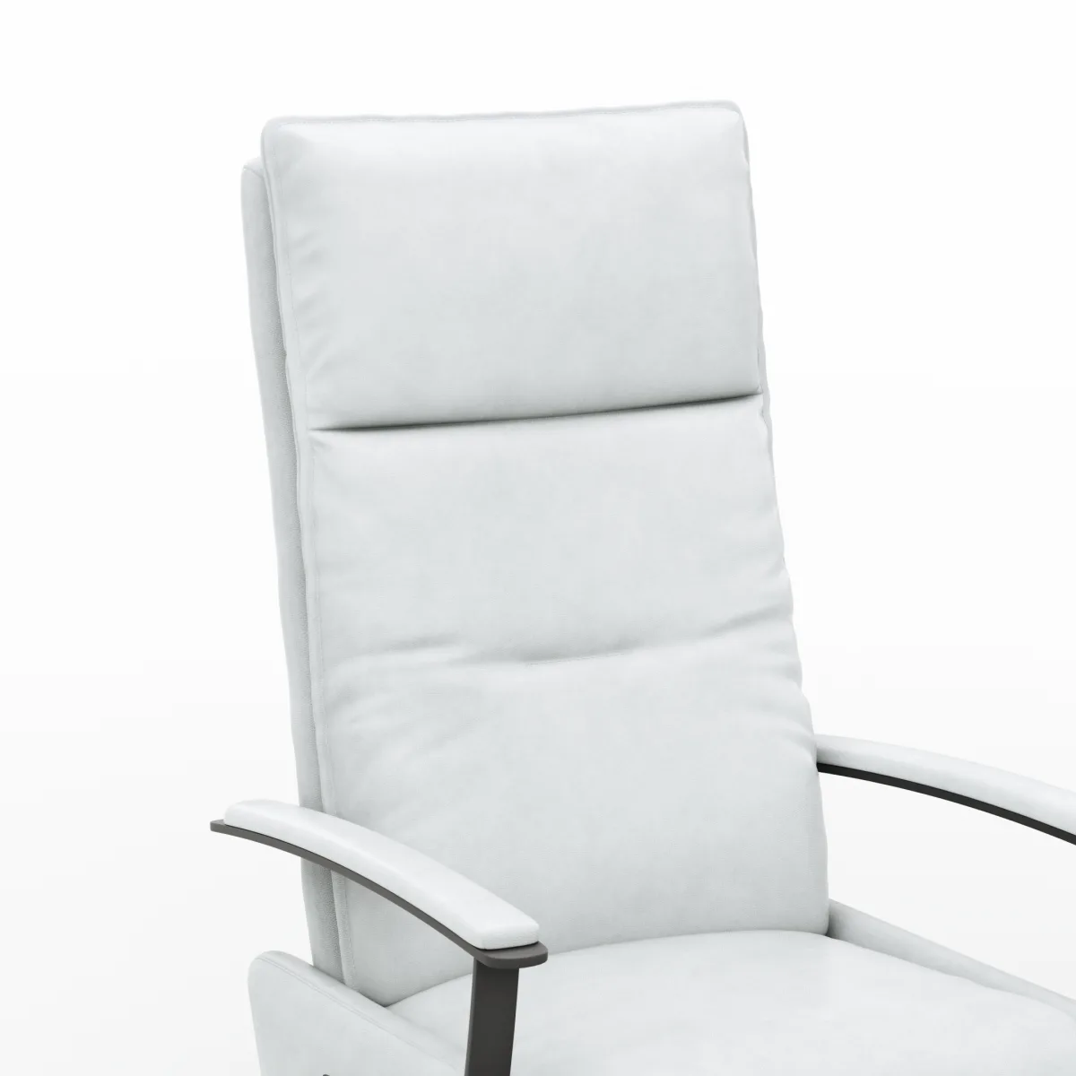 TV-Sessel Lima - Größe M, Relaxfunktion motorisch, Leder, Eisblau – Bild 4