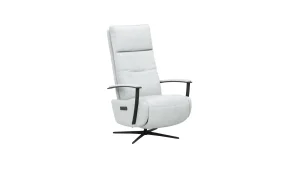 Alternative view of TV-Sessel Lima - Größe M, Relaxfunktion motorisch, Leder, Eisblau