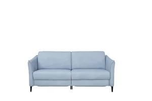 Alternative view of Sofa Mendoza - 2-Sitzer, Leder, Eisblau