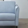 Sofa Mendoza - 2-Sitzer, Leder, Eisblau – Bild 4