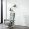 TV-Sessel Lima - Größe M, Relaxfunktion motorisch, Stoff, Mint – Bild 2