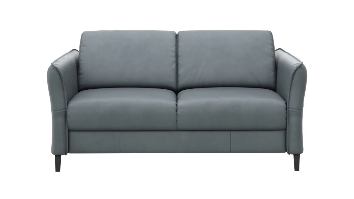 Sofa Mendoza - 2-Sitzer, Armlehne verstellbar, Leder, Eisengrau – Bild 2
