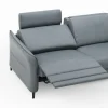 Sofa Mendoza - 2,5-Sitzer, Relaxfunktion (motorisch), Armlehne verstellbar, Leder, Eisengrau – Bild 3