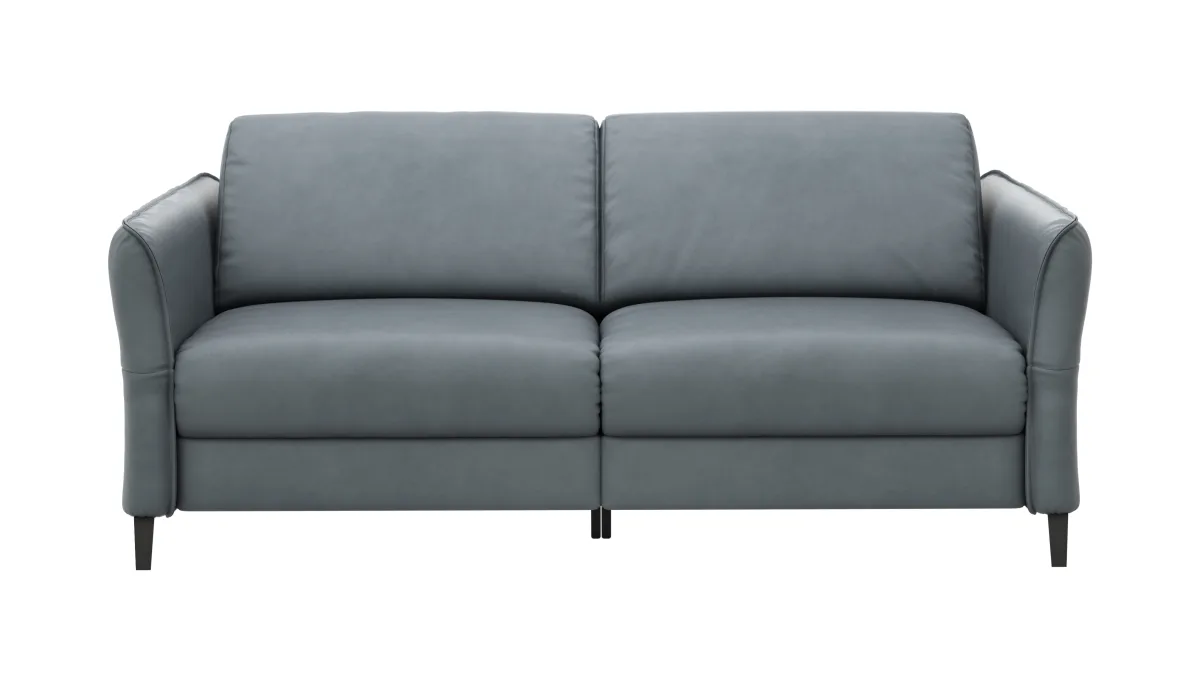 Sofa Mendoza - 2,5-Sitzer, Relaxfunktion (motorisch), Armlehne verstellbar, Leder, Eisengrau – Bild 2