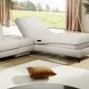 Ecksofa Colombia - 2,5-Sitzer mit Ecke rechts. Stoff, Elfenbein – Bild 3