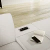 Ecksofa Colombia - 2,5-Sitzer mit Ecke rechts. Stoff, Elfenbein – Bild 4
