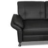 Ecksofa Caracas - 2,5-Sitzer mit Longchair rechts, Leder, Anthrazit – Bild 3
