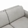 Ecksofa Mendoza – Longchair links mit 2,5-Sitzer, Relaxfunktion motorisch, Bettkasten, Leder, Eisengrau – Bild 3