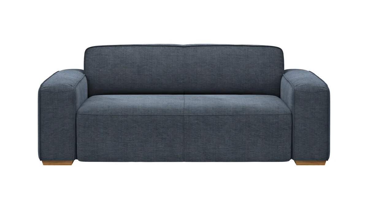 Sofa Denver - 2,5-Sitzer, Stoff, Blau – Bild 2