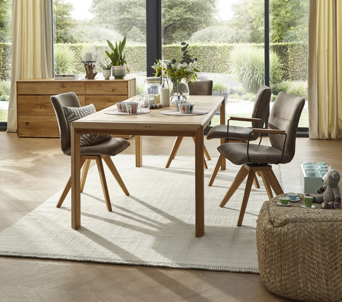 Sideboard Hillsboro - Wildeiche natur, geölt – Bild 5