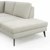 Ecksofa Houston - 2,5-Sitzer, Eckelement und 1-Sitzer mit Abschlussteil rechts, inkl. Sitztiefenverstellung und Armlehne klappbar, Stoff, Natur – Bild 4