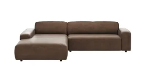Alternative view of Ecksofa Denver - Longchair links mit 2,5-Sitzer, Leder, Braun