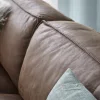 Ecksofa Denver - Longchair links mit 2,5-Sitzer, Leder, Braun – Bild 4