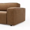 Ecksofa Denver - Longchair links mit 2,5-Sitzer, Stoff, Braun – Bild 3